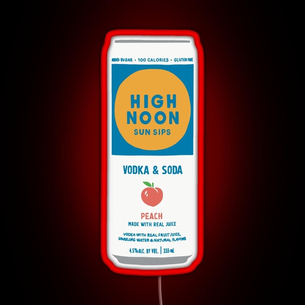 Peach High Noon Rgb Led Neon Sign Pop Wall Art - Shineneon