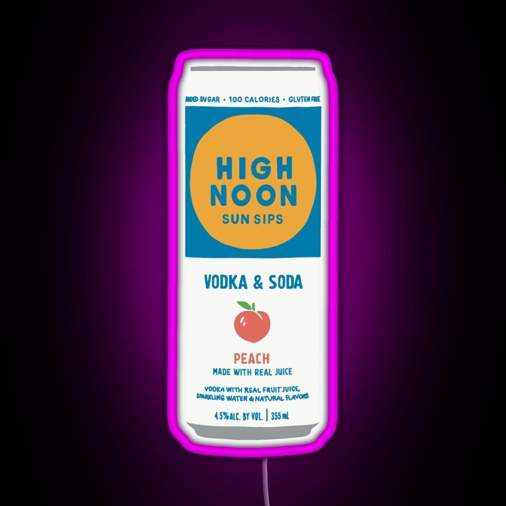 Peach High Noon Rgb Led Neon Sign Pop Wall Art - Shineneon