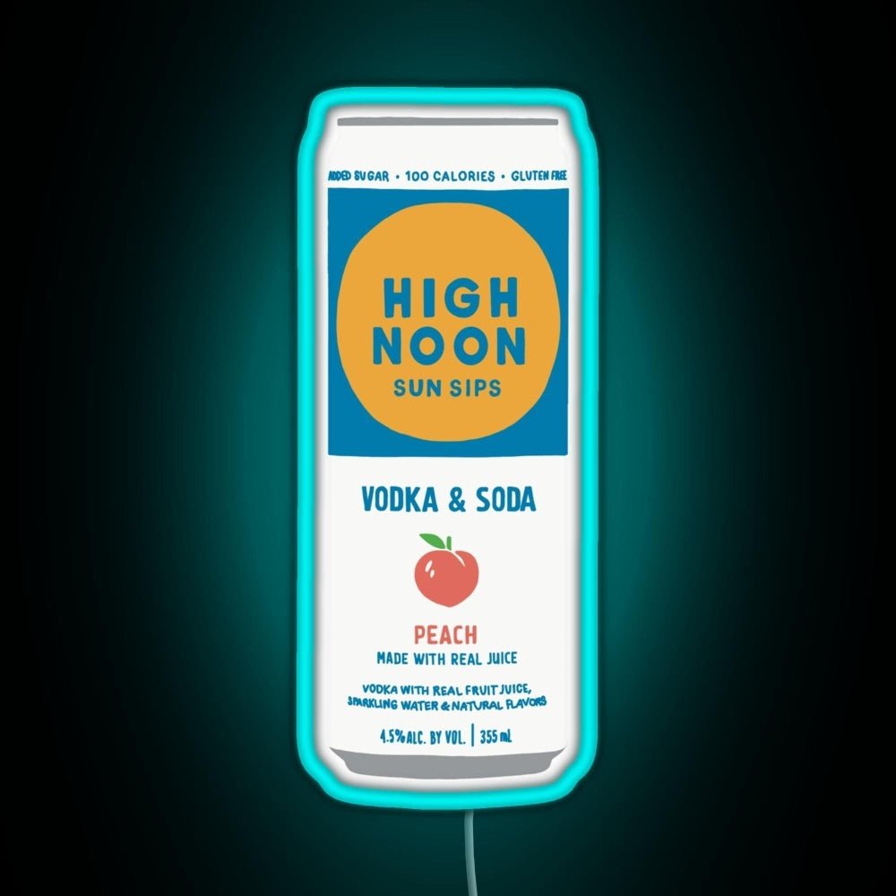Peach High Noon Rgb Led Neon Sign Pop Wall Art - Shineneon