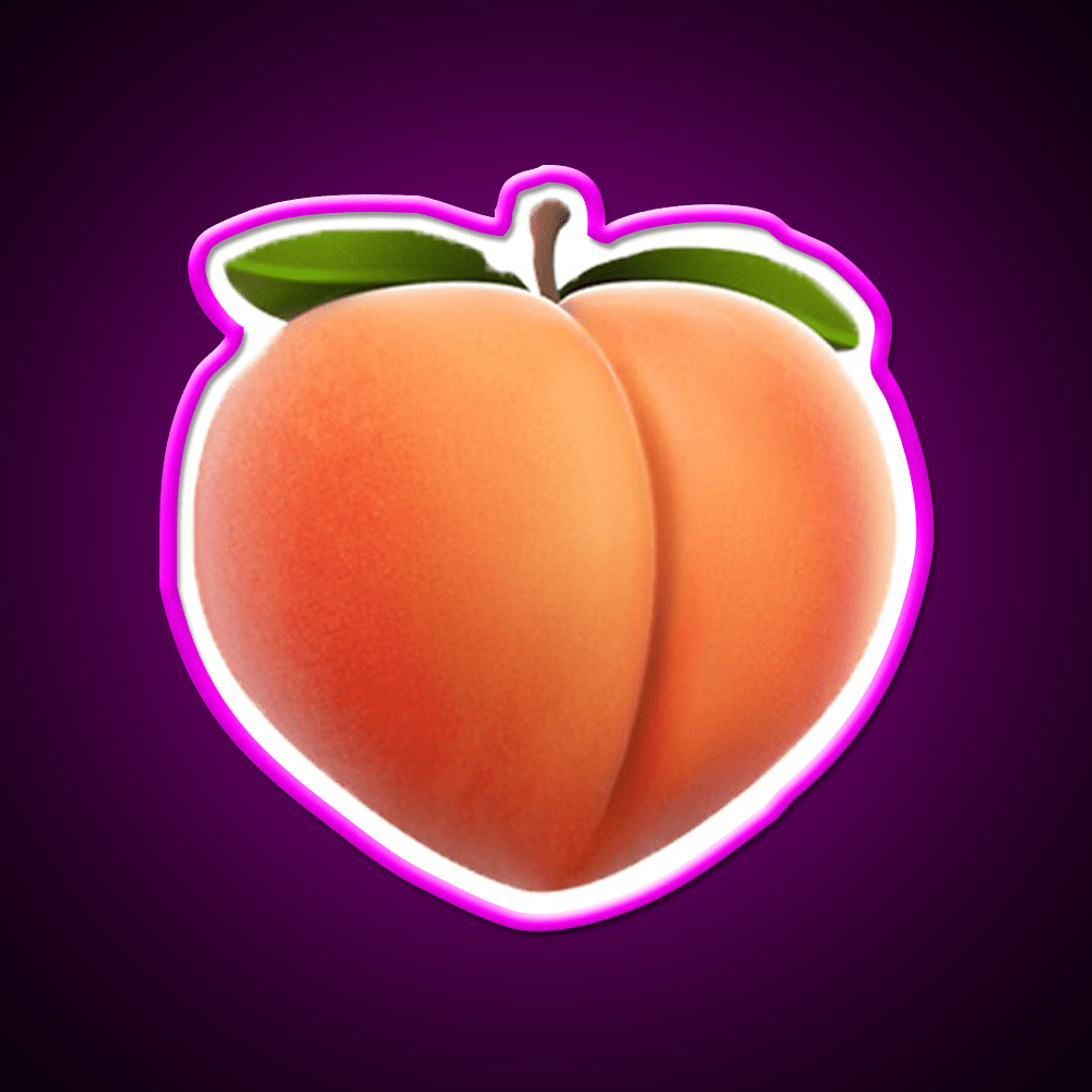 Peach Snack Food Led Neon Sign Rgb Color - Shineneon