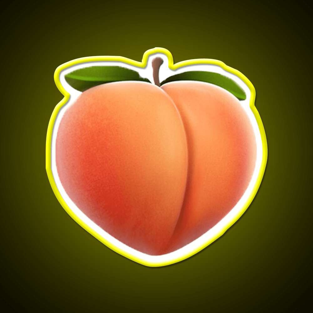 Peach Snack Food Led Neon Sign Rgb Color - Shineneon