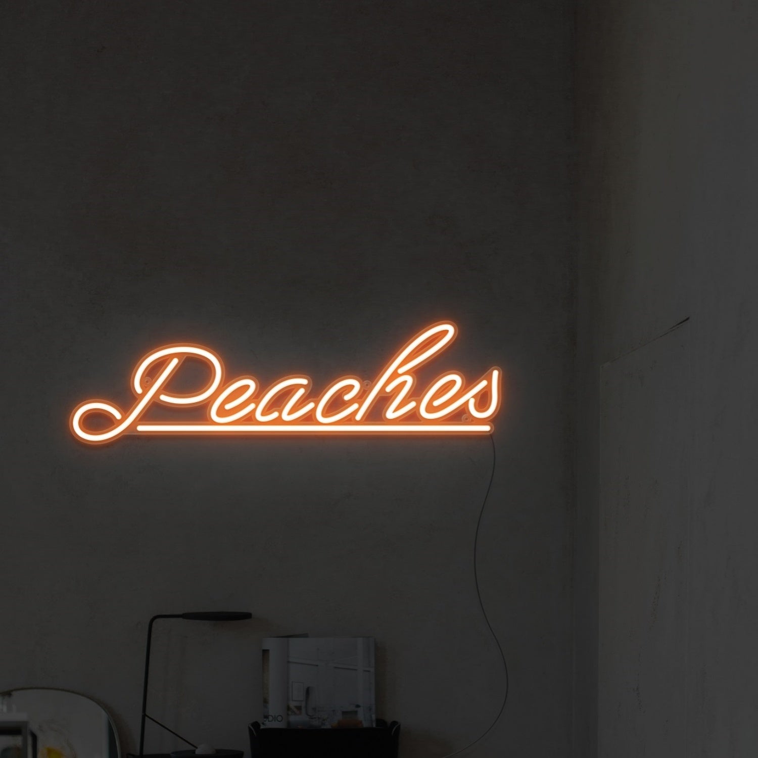 Peaches Led Neon Sign Wall Art | Shineneon