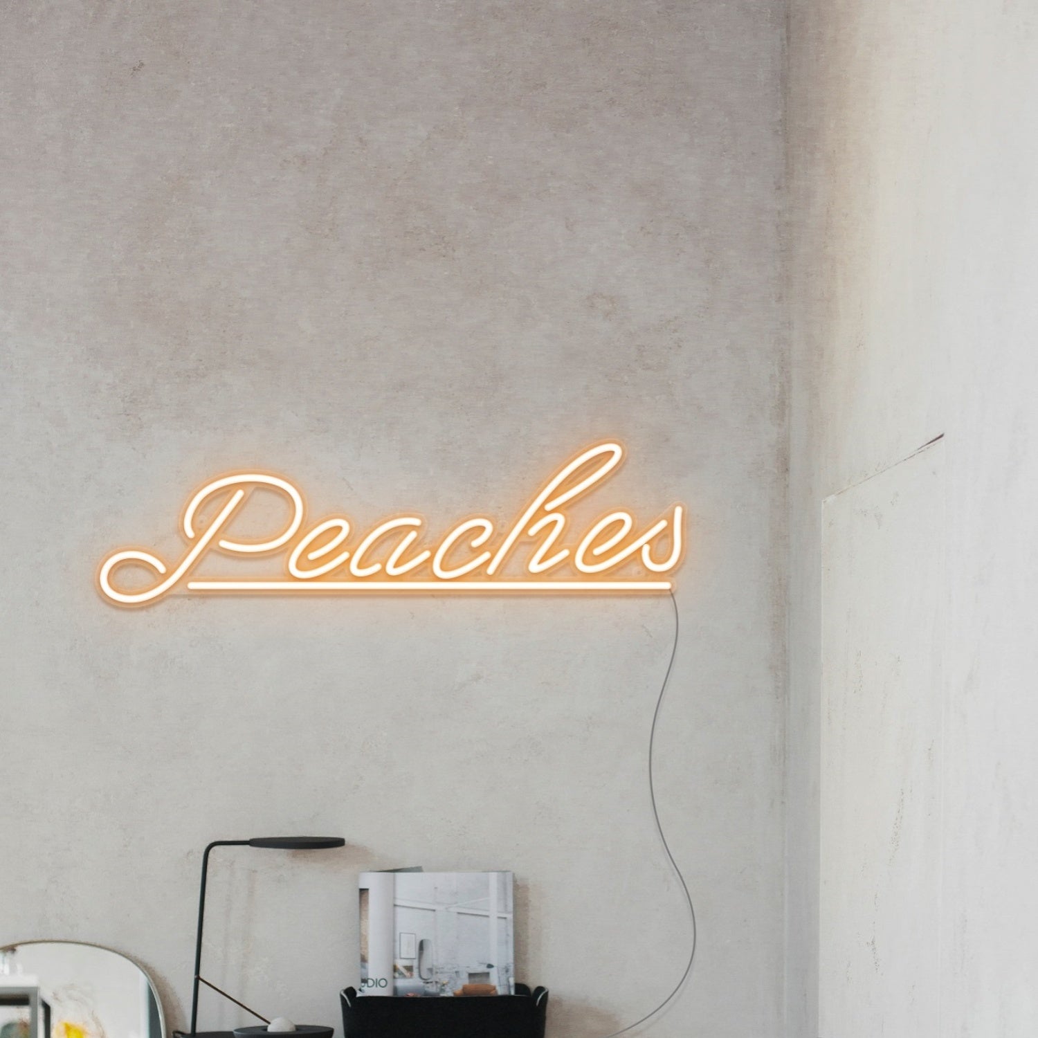 Peaches Led Neon Sign Wall Art | Shineneon
