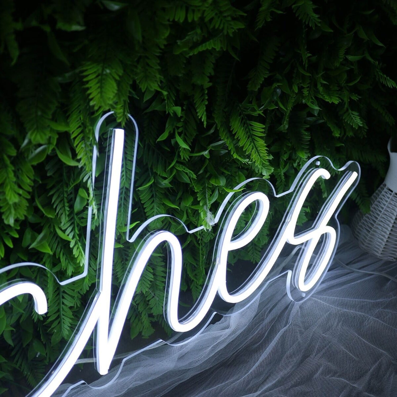 Peaches White Custom Led Neon Sign | Shineneon