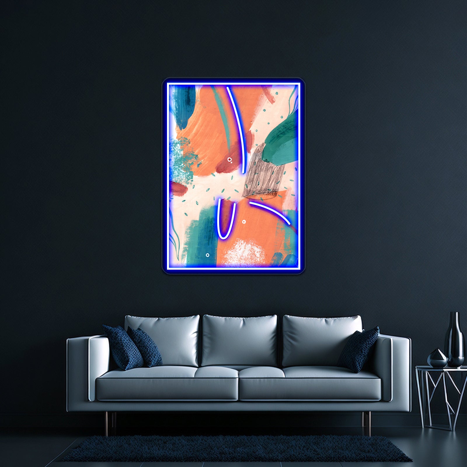 Peachy Abstraction No3 Wall Artwork Neon Signs | Shineneon