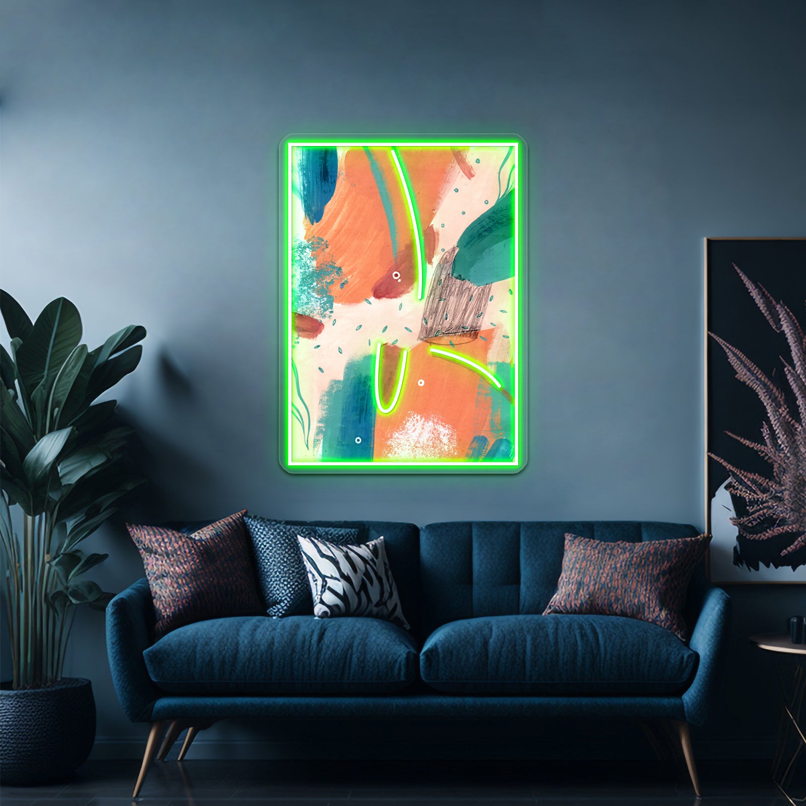Peachy Abstraction No3 Wall Artwork Neon Signs | Shineneon