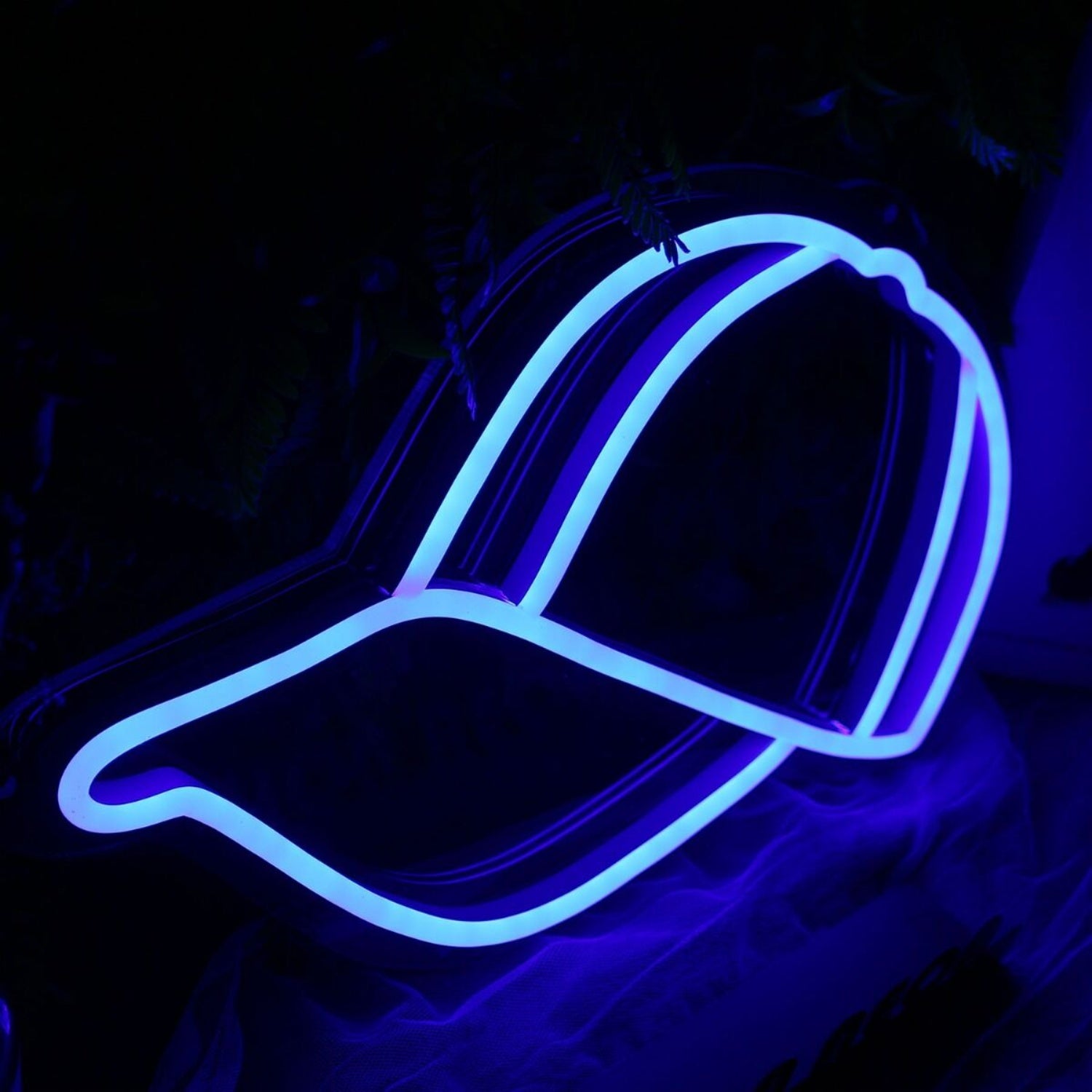Peaked Cap Blue Neon Led Sign | Shineneon