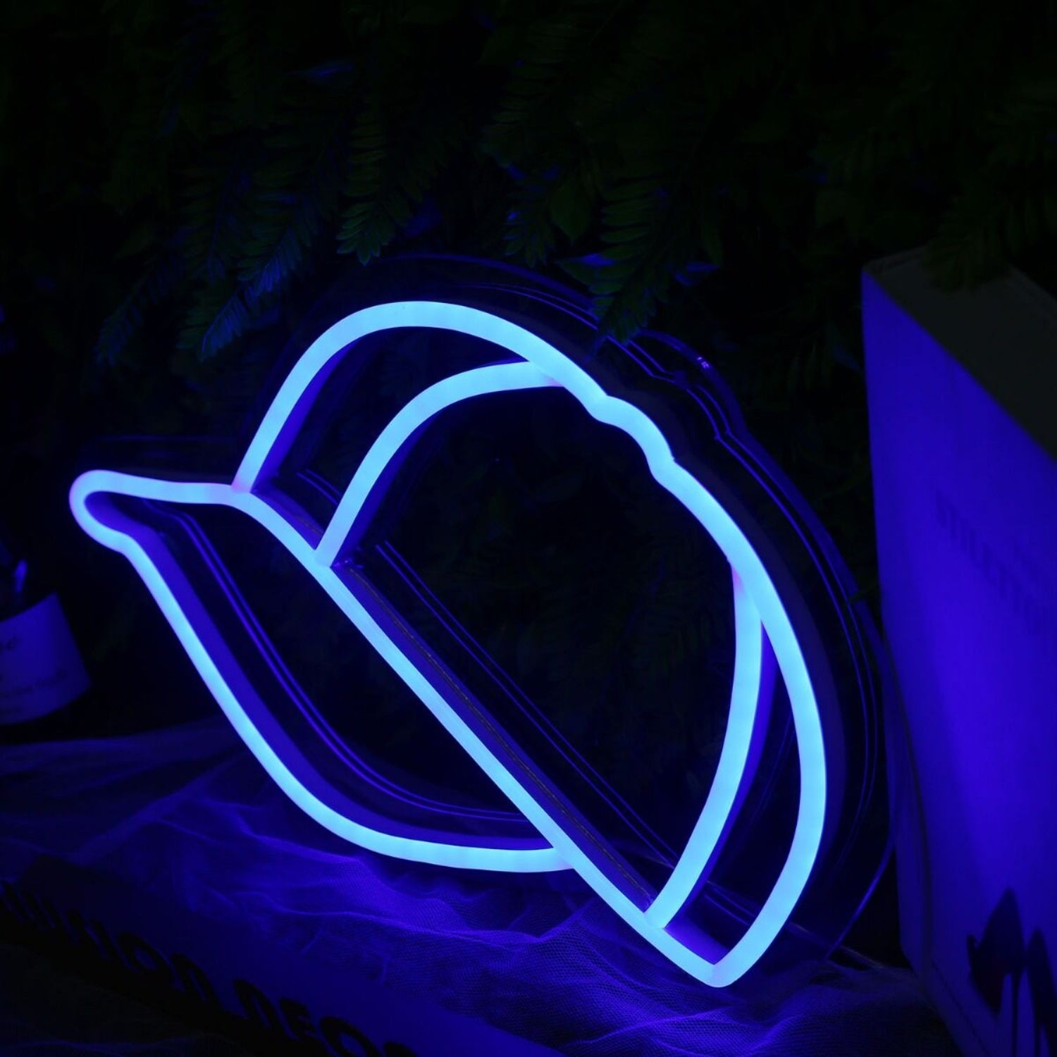 Peaked Cap Blue Neon Led Sign | Shineneon