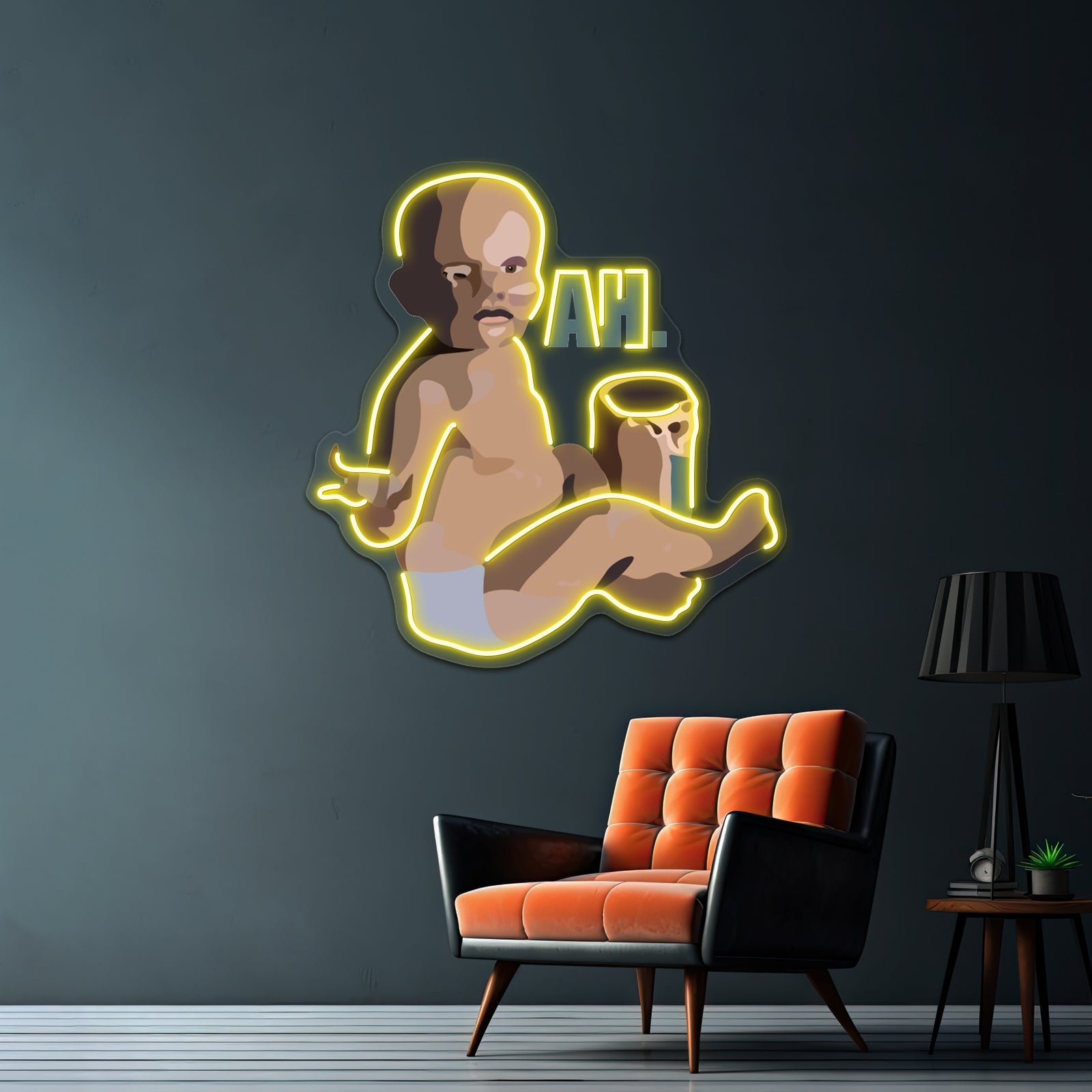 Peanut Butter Baby Artwork Neon Wall Sign | Shineneon