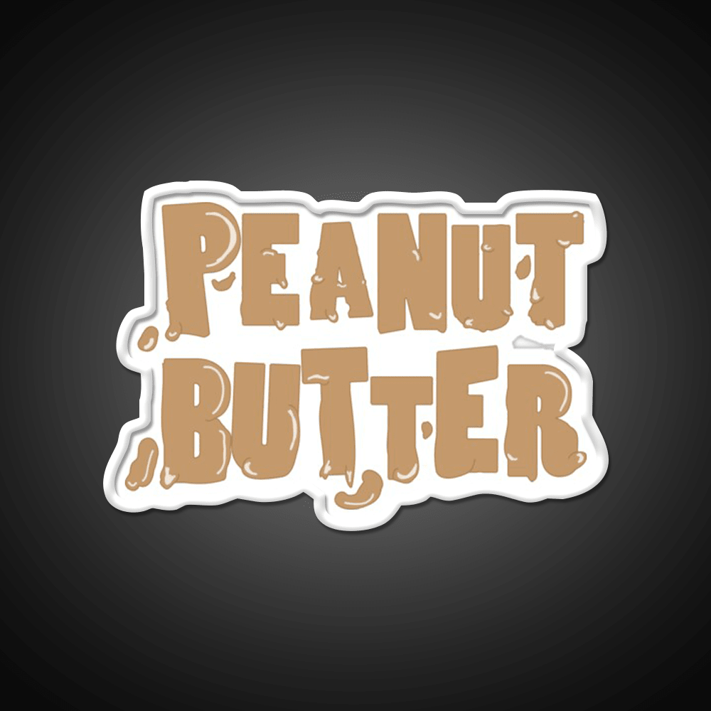 Peanut Butter Snack Food Led Neon Sign For Snack Room Rgb Color - Shineneon