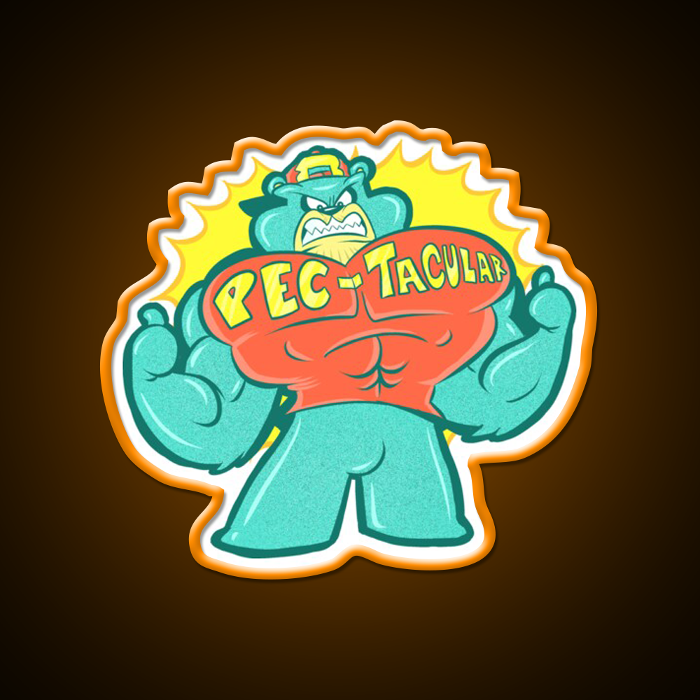 Pec Tacular Gym Fitness Led Neon Sign Rgb Color