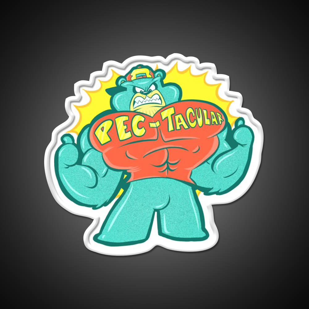 Pec Tacular Gym Fitness Led Neon Sign Rgb Color