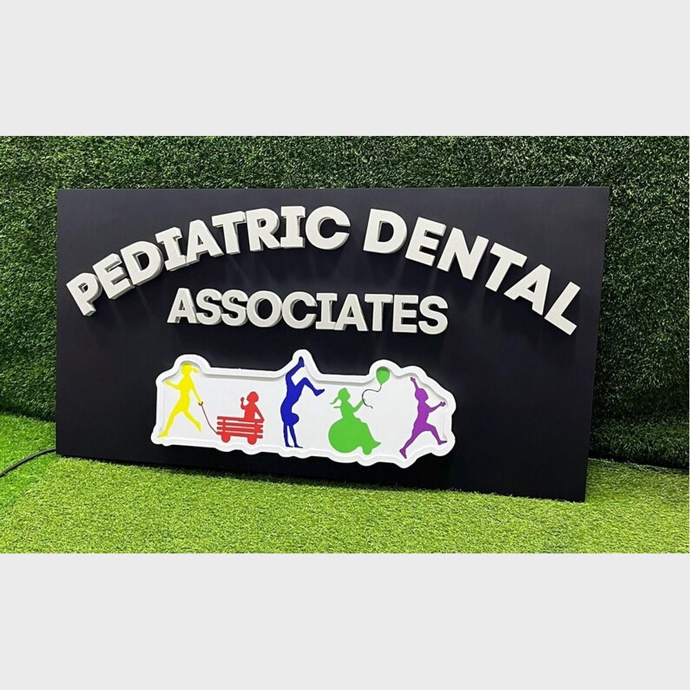 Pediatric Dental Associates 3D Backlit Channel Letters Led Light Sign - Shineneon