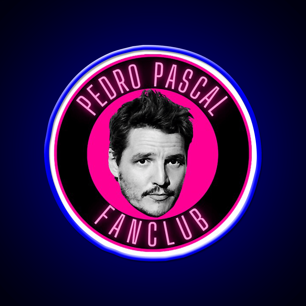 Pedro Pascal Fanclub Whiskey Drink Bar Led Neon Sign Rgb Color - Shineneon