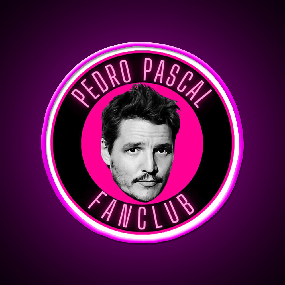 Pedro Pascal Fanclub Whiskey Drink Bar Led Neon Sign Rgb Color - Shineneon