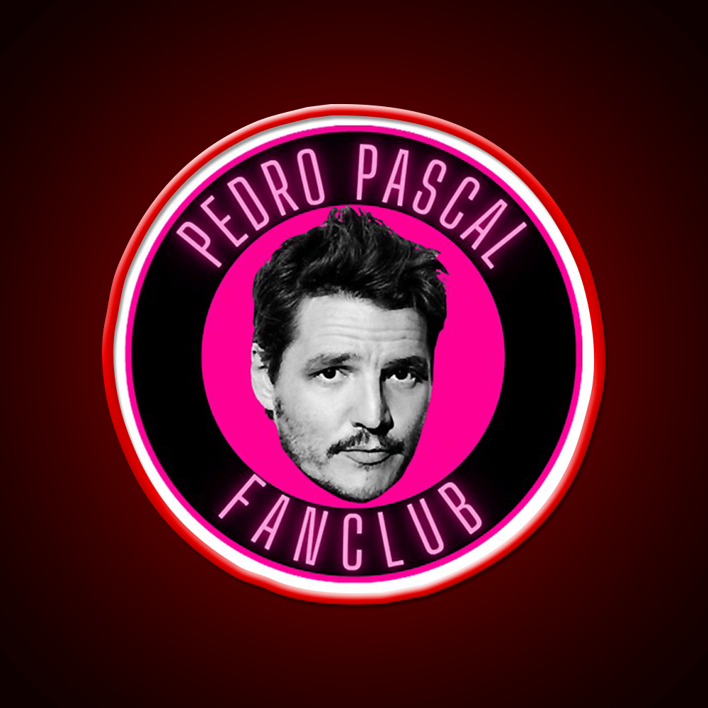 Pedro Pascal Fanclub Whiskey Drink Bar Led Neon Sign Rgb Color - Shineneon