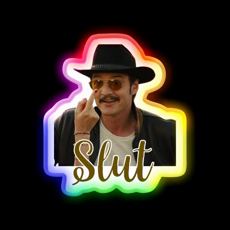 Pedros Slut Era Whiskey Drink Bar Led Neon Sign Rgb Color
