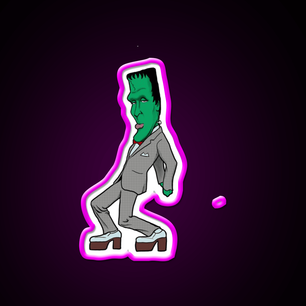 Pee Wee Herman Munster Caricature Party Drink Tequila Led Neon Sign Rgb Color - Shineneon