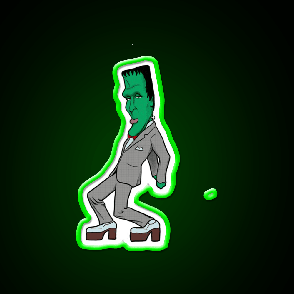 Pee Wee Herman Munster Caricature Party Drink Tequila Led Neon Sign Rgb Color - Shineneon