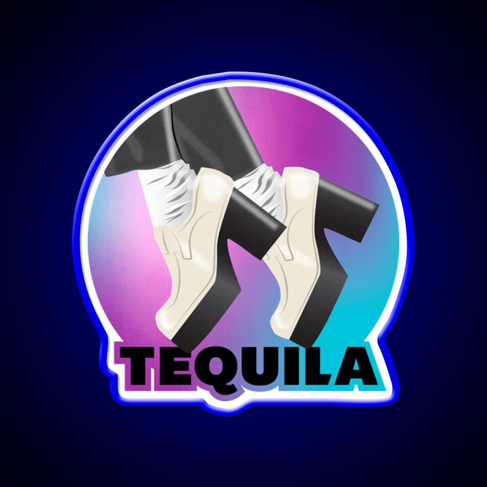 Peewee Tequila Party Drink Tequila Led Neon Sign Rgb Color - Shineneon