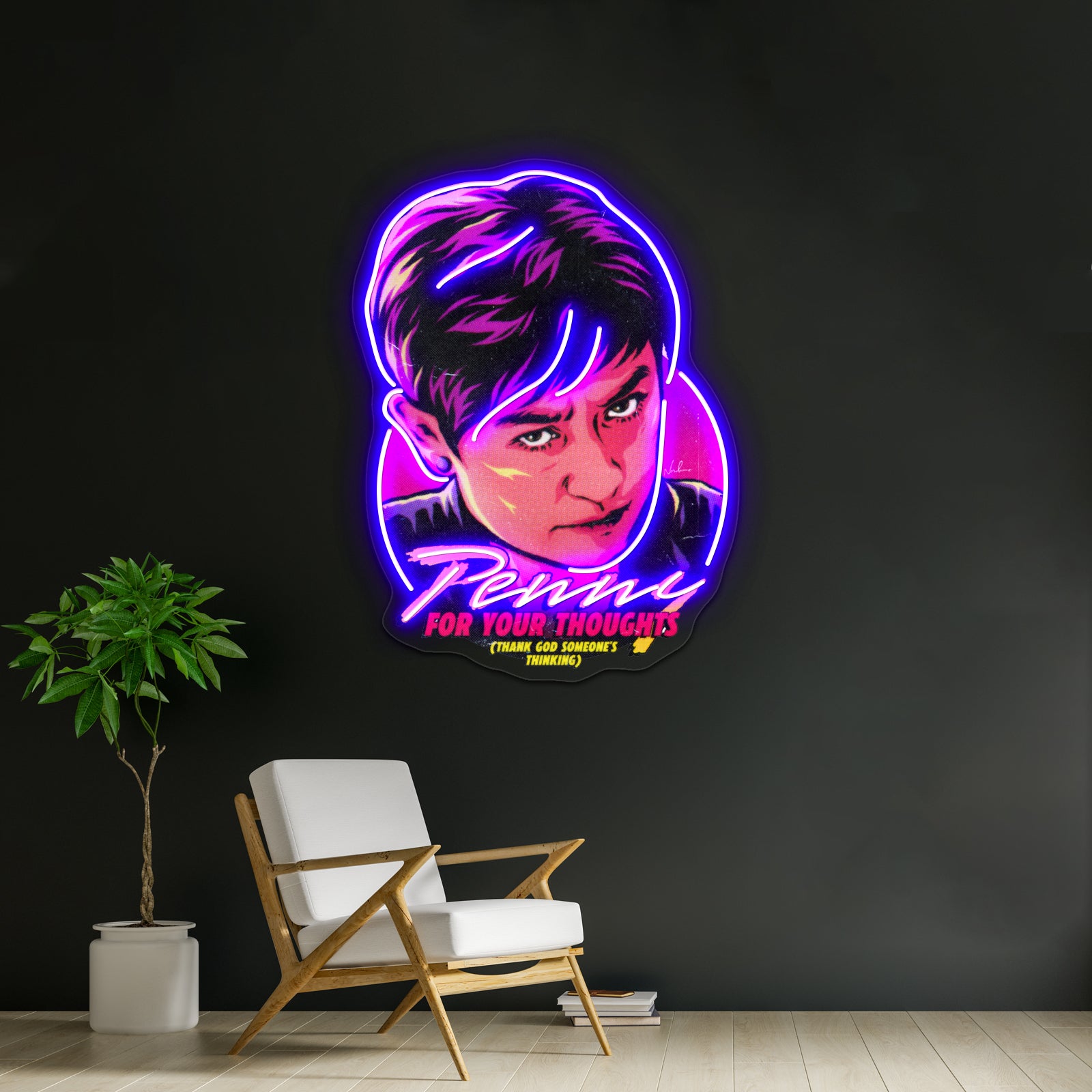 Penny For Your Thoughts Artwork Neon Wall Sign | Shineneon