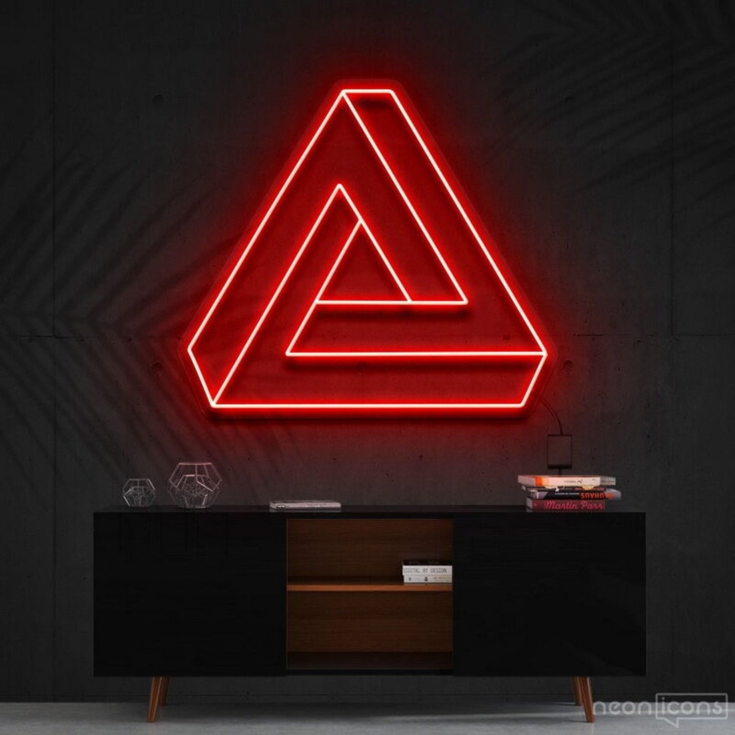 Penrose Triangle Neon Sign For Geometric Art Lovers | Shineneon