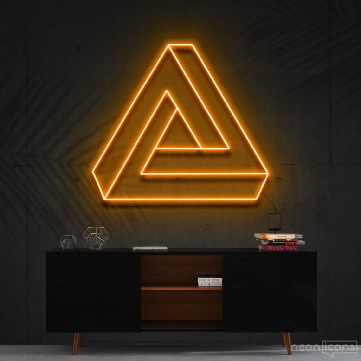 Penrose Triangle Neon Sign For Geometric Art Lovers | Shineneon