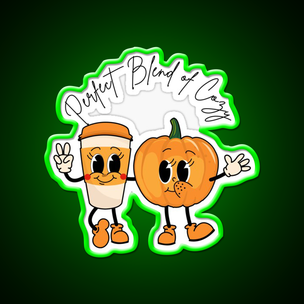 Perfect Blend Of Cozy Cafe Led Neon Sign Espresso Bar Art Rgb Color