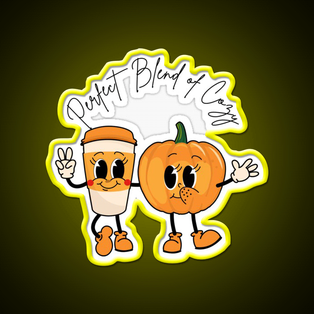 Perfect Blend Of Cozy Cafe Led Neon Sign Espresso Bar Art Rgb Color