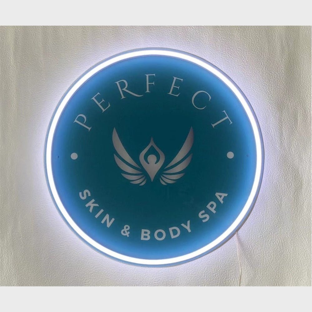 Perfect Skin Body Spa Acrylic Business Logo Sign - Shineneon