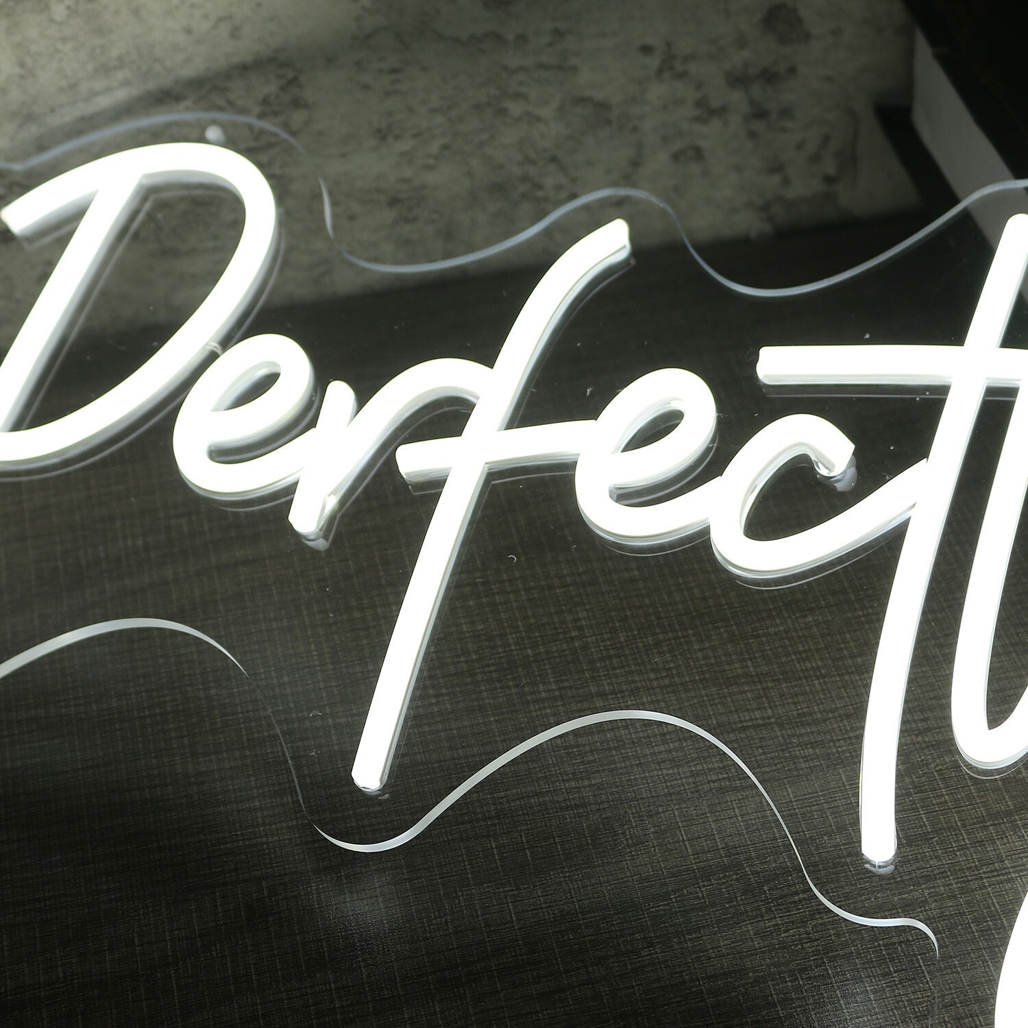 Perfectly Poku White Led Neon Sign - Shineneon