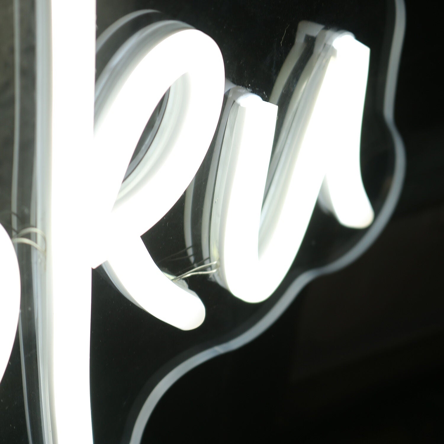 Perfectly Poku White Led Neon Sign - Shineneon