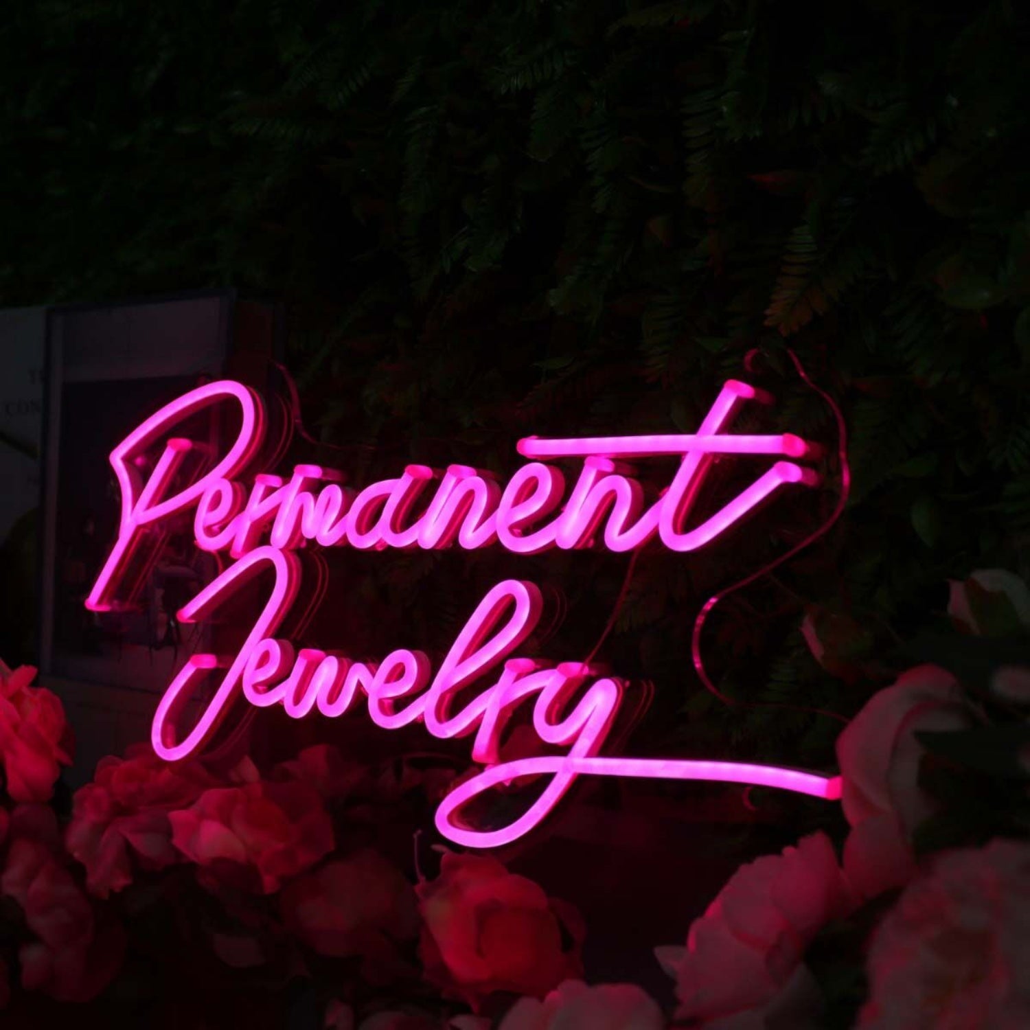 Permanent Jewelry Pink Neon Sign For Jewelry Shops | Shineneon