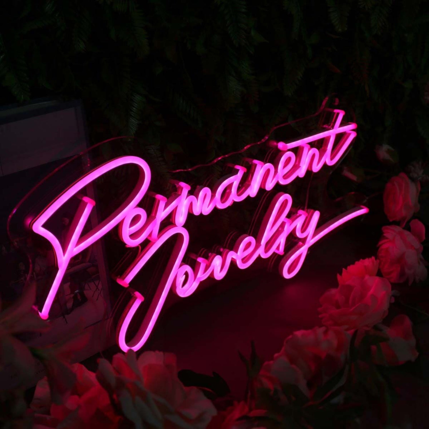 Permanent Jewelry Pink Neon Sign For Jewelry Shops | Shineneon