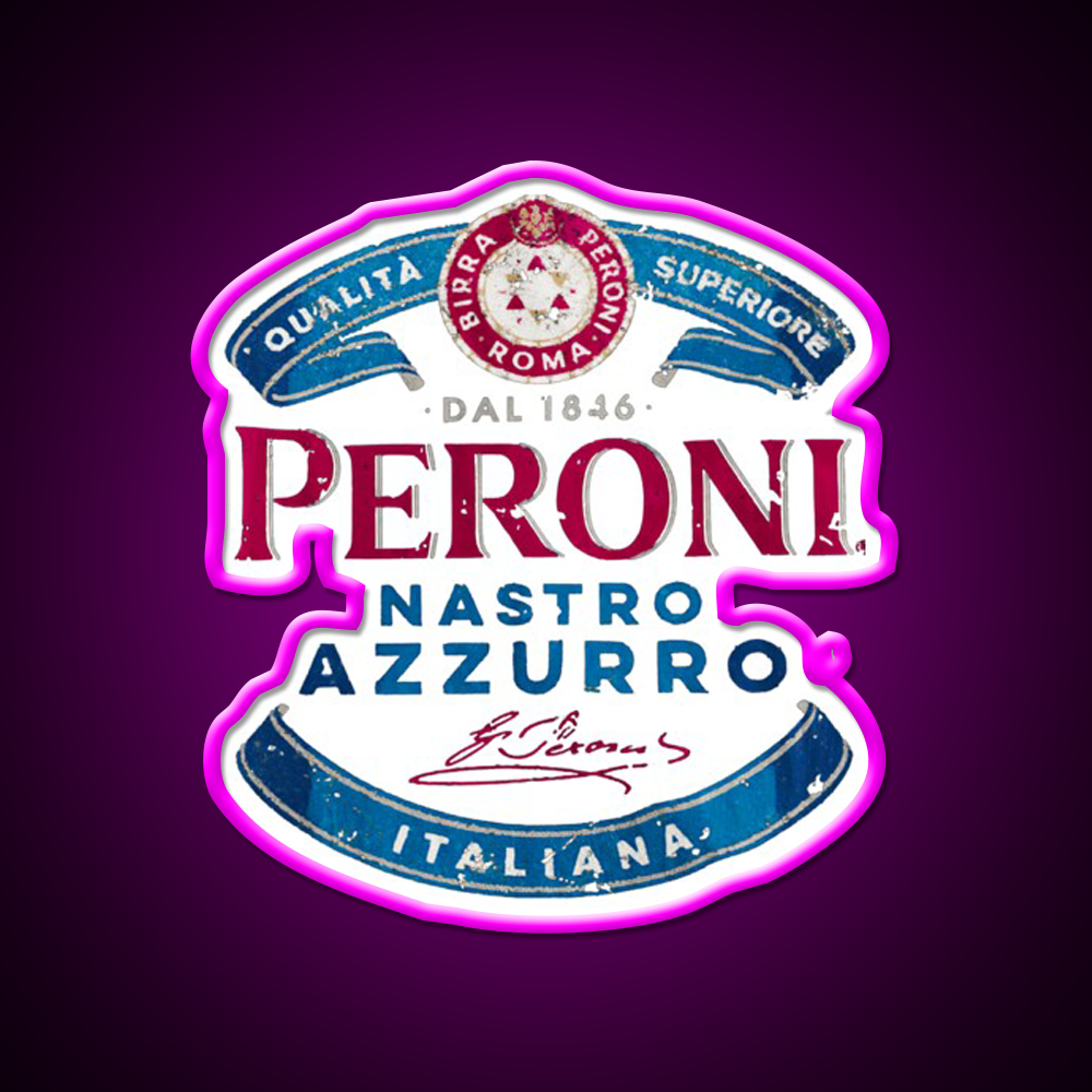 Peroni Nastro Azzurro Beer Bar Decor Led Neon Sign Rgb Color