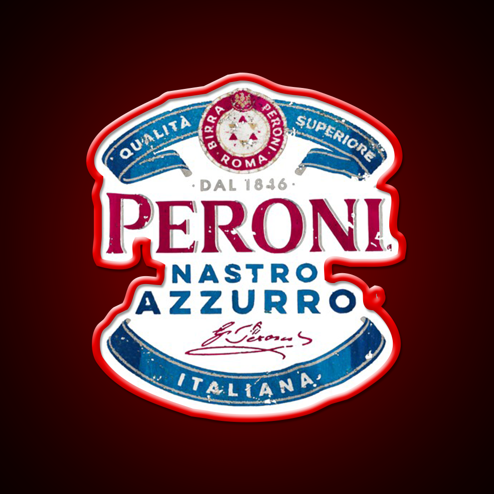 Peroni Nastro Azzurro Beer Bar Decor Led Neon Sign Rgb Color