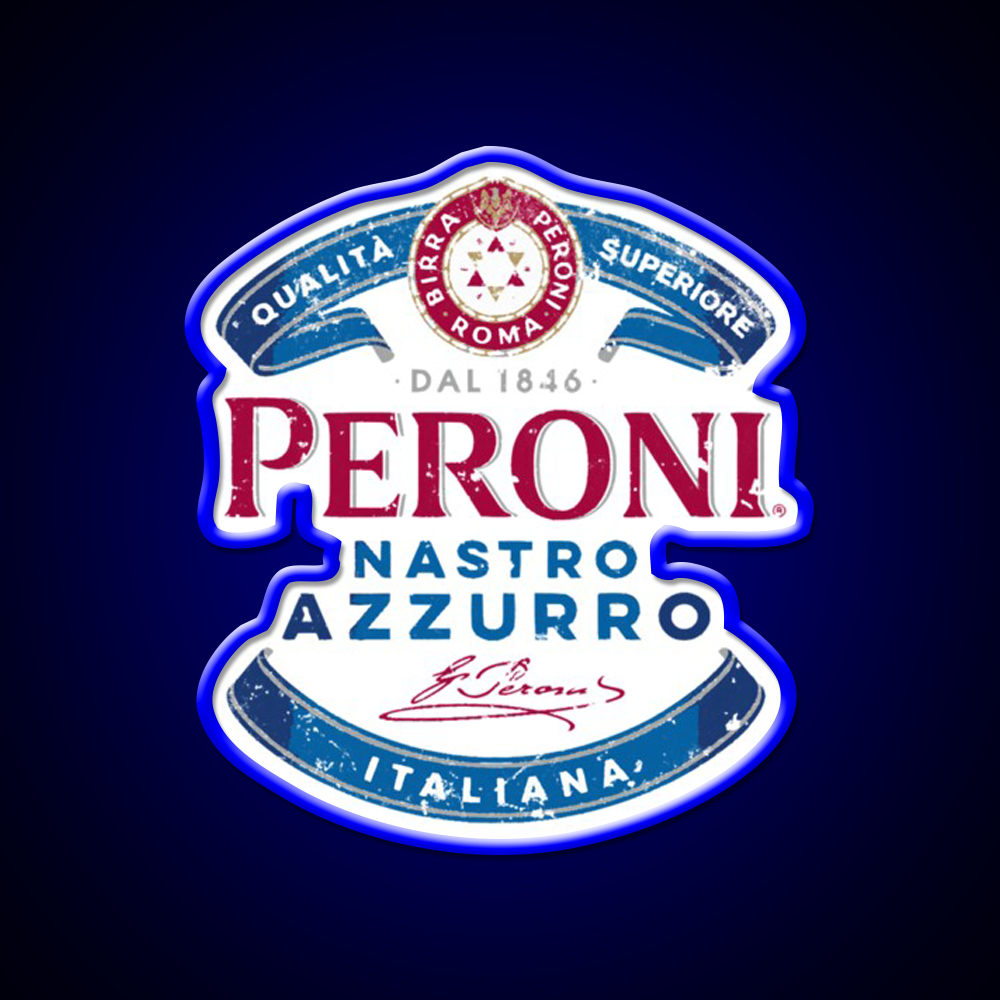 Peroni Nastro Azzurro Essential Beer Bar Decor Led Neon Sign Rgb Color - LED neon sign view 5