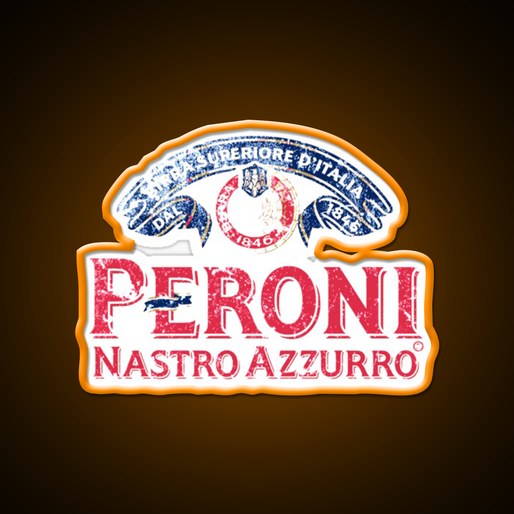 Peroni Nastro Azzurro Italy Beer Bar Decor Led Neon Sign Rgb Color - LED neon sign view 6