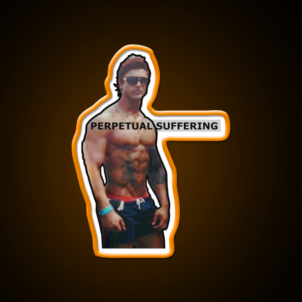 Perpetual Suffering Gym Fitness Led Neon Sign Rgb Color