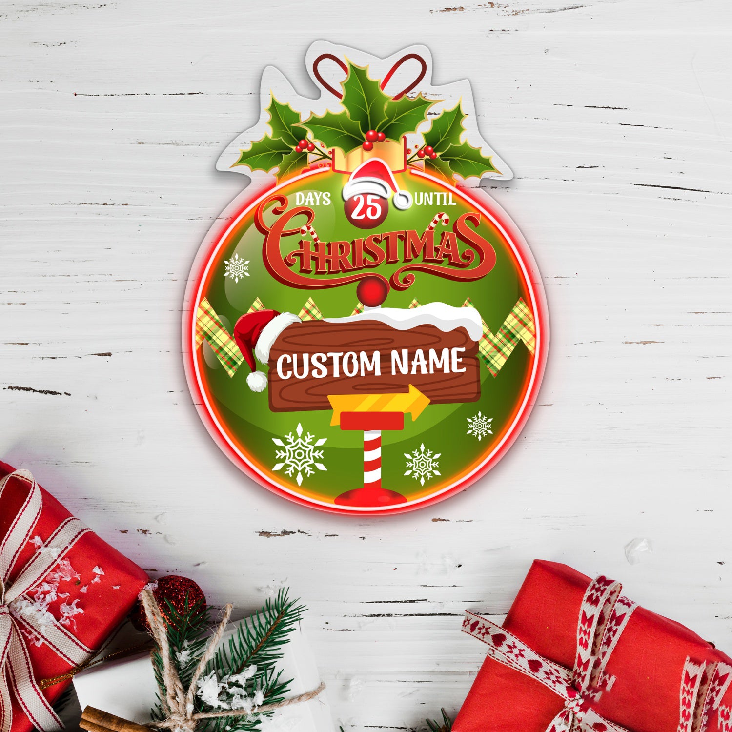 Personalize Christmas Acrylic Led Neon Sign | Shineneon
