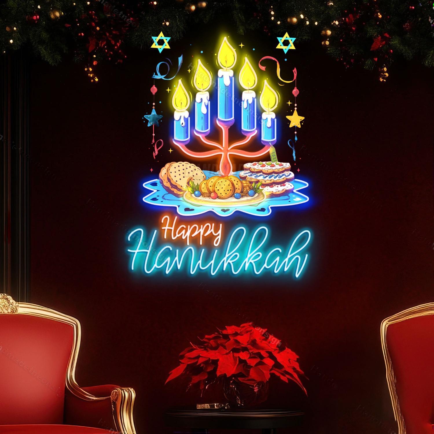 Personalized Hanukkah Acrylic Led Neon Sign | Shineneon