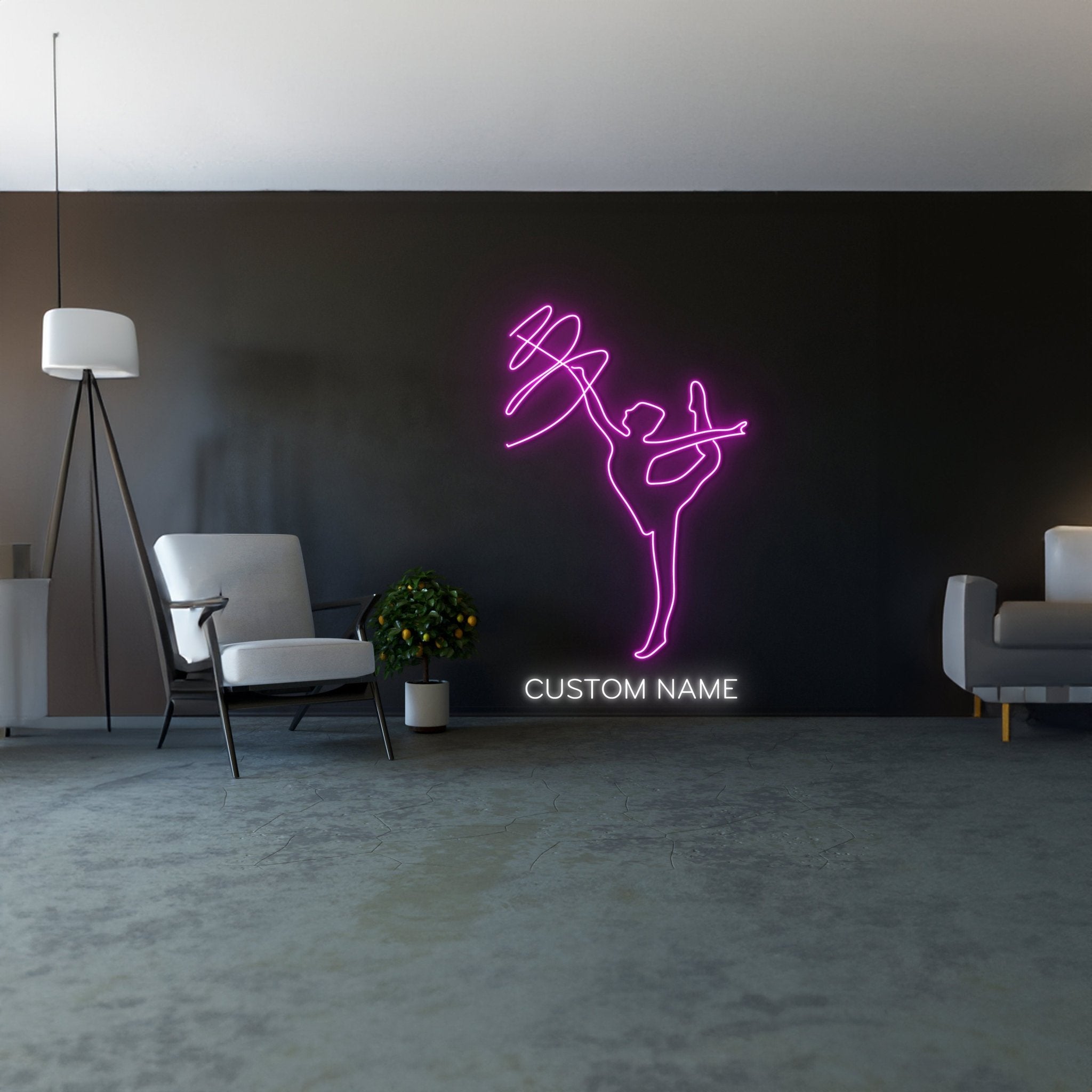 Personalized Rhythmic Gymnastics Gymnastics Led Sign - Shineneon