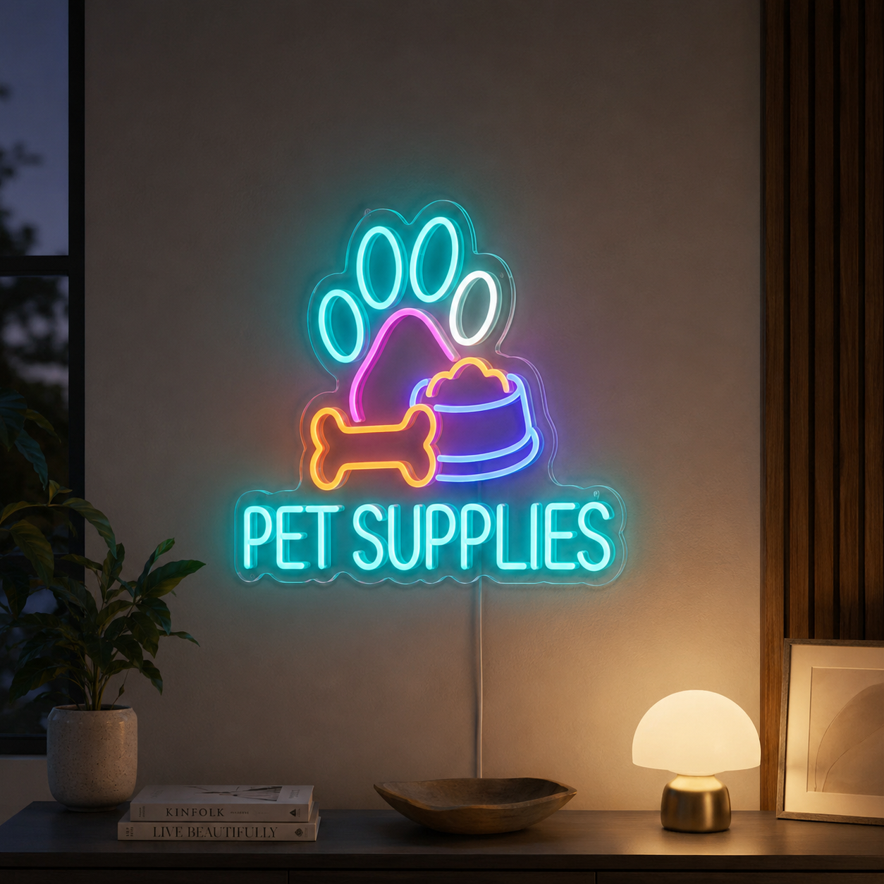 Pet Supplies LED Neon Sign - 04 Size Image