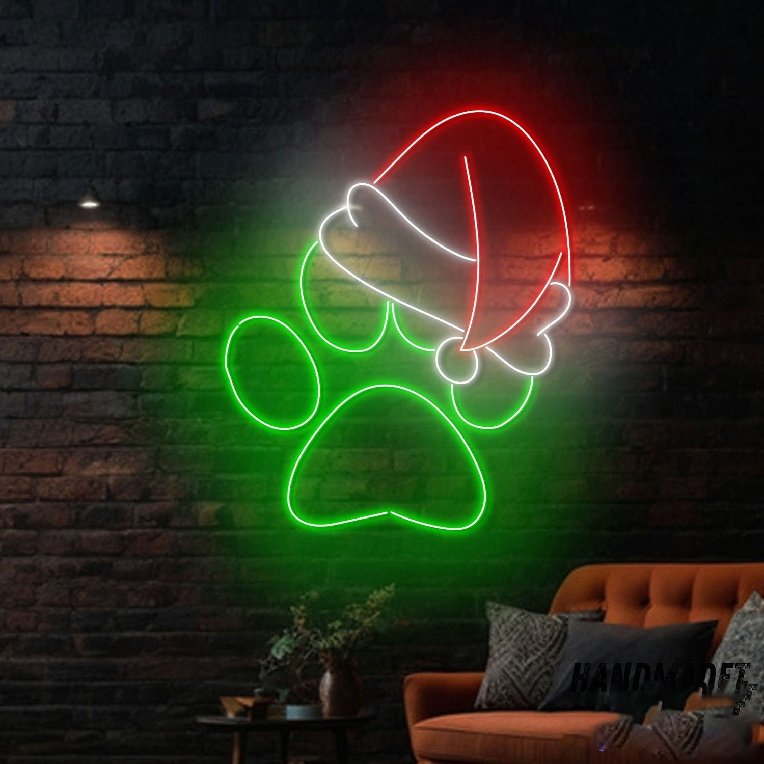 Pets Santa Paw Led Neon Sign | Shineneon