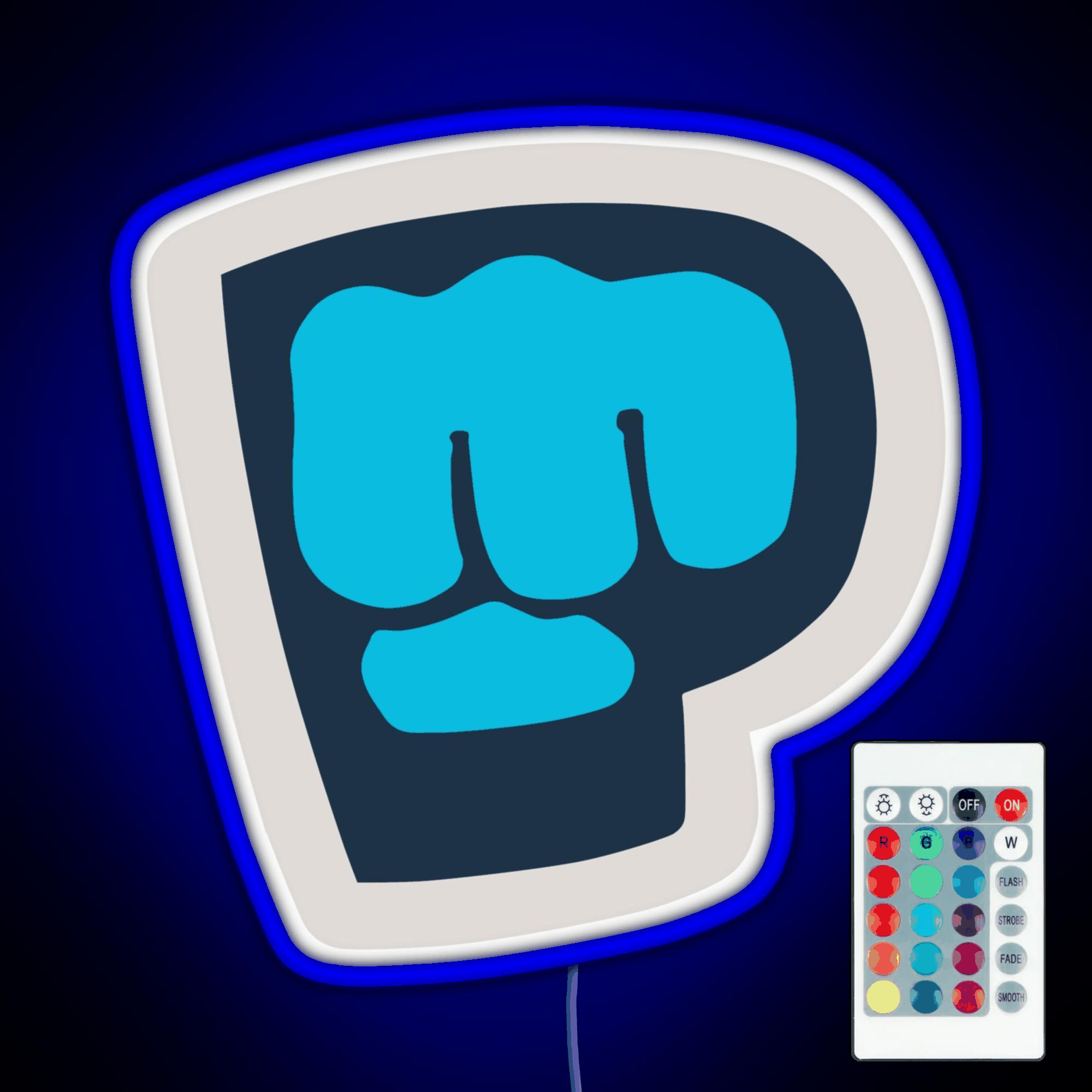 Pewdiepie Brofist Logo Rgb Led Neon Sign Pop Wall Art