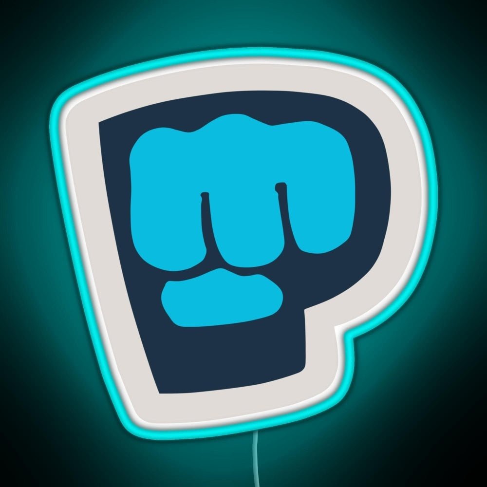 Pewdiepie Brofist Logo Rgb Led Neon Sign Pop Wall Art - Shineneon