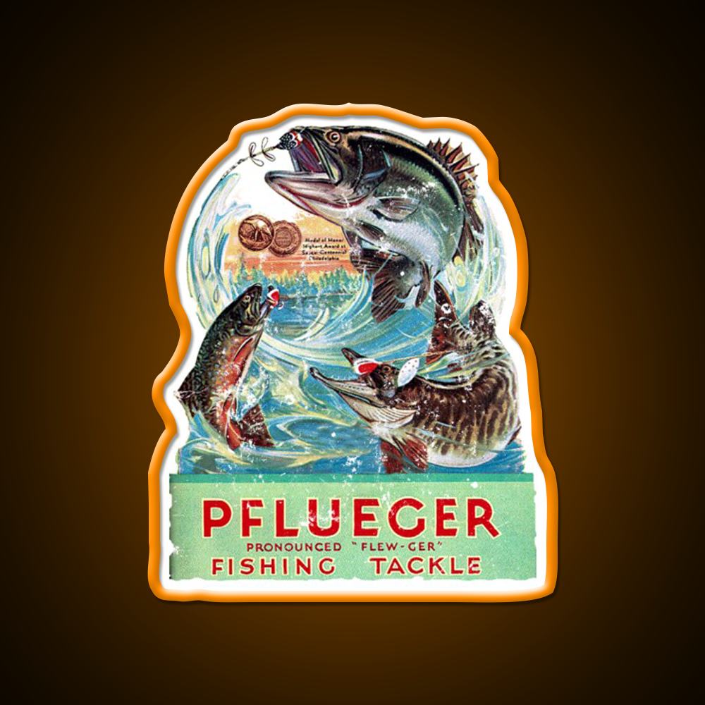 Pflueger Fishing Beer Bar Decor Led Neon Sign Rgb Color - LED neon sign view 6