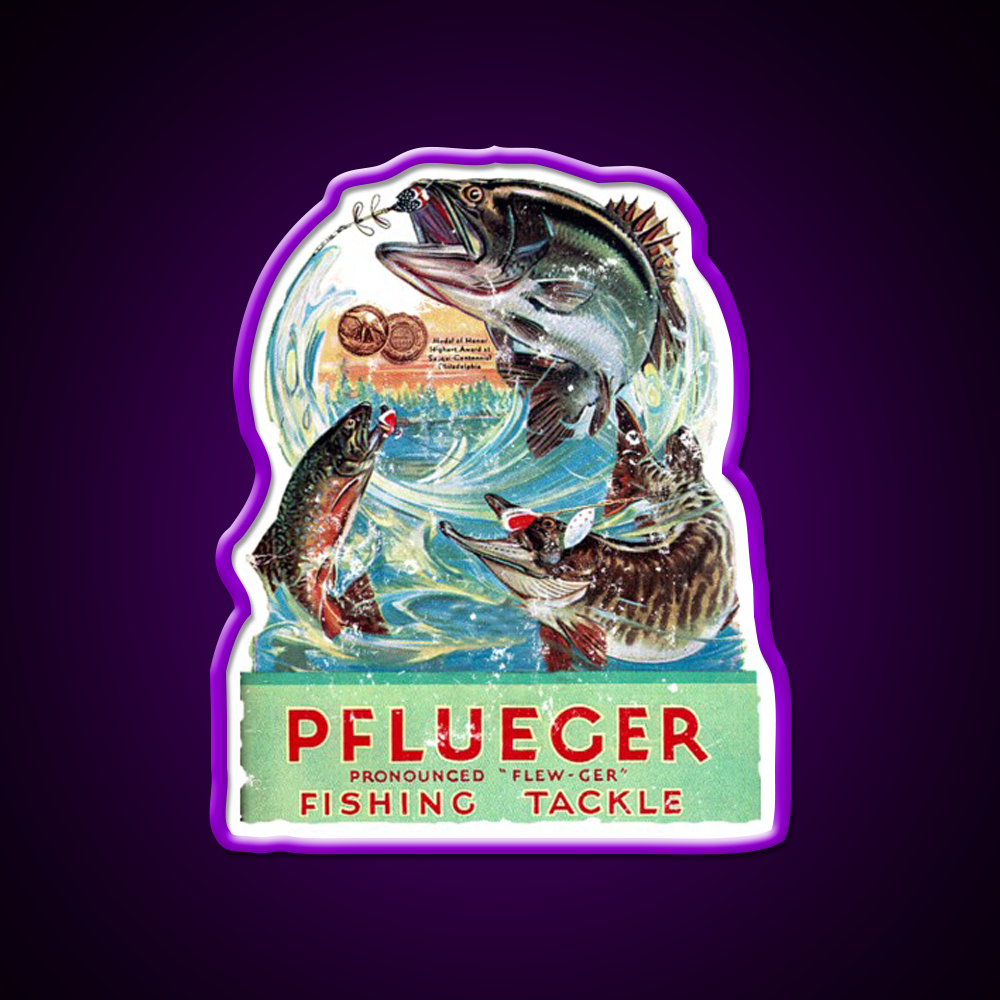 Pflueger Fishing Beer Bar Decor Led Neon Sign Rgb Color - LED neon sign view 9