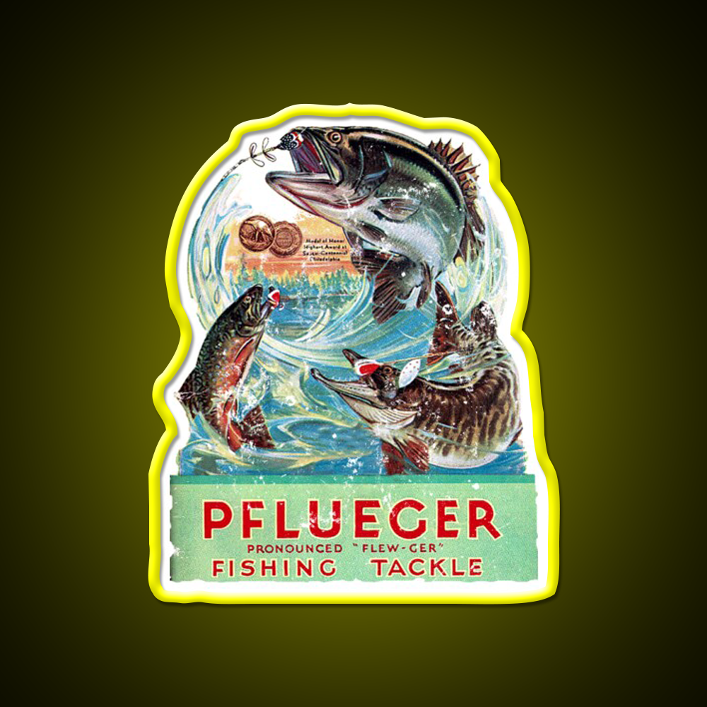 Pflueger Fishing Beer Bar Decor Led Neon Sign Rgb Color - LED neon sign view 7