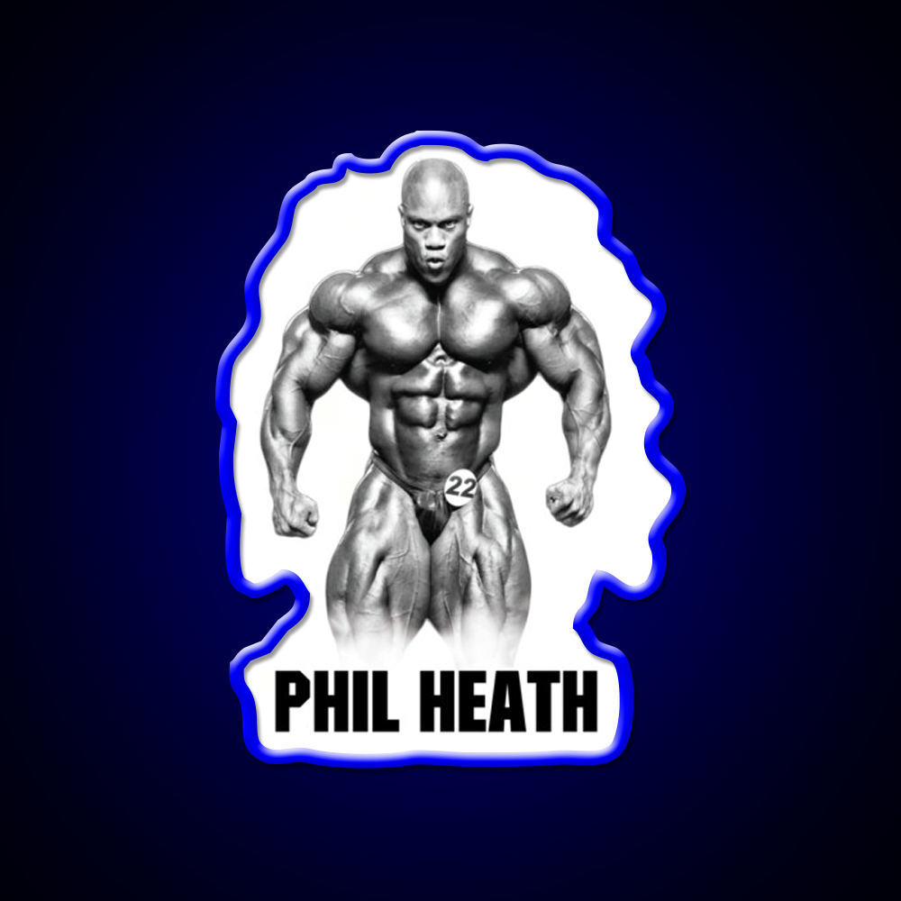 Phil Heath Bodybuilder Gym Fitness Led Neon Sign Rgb Color